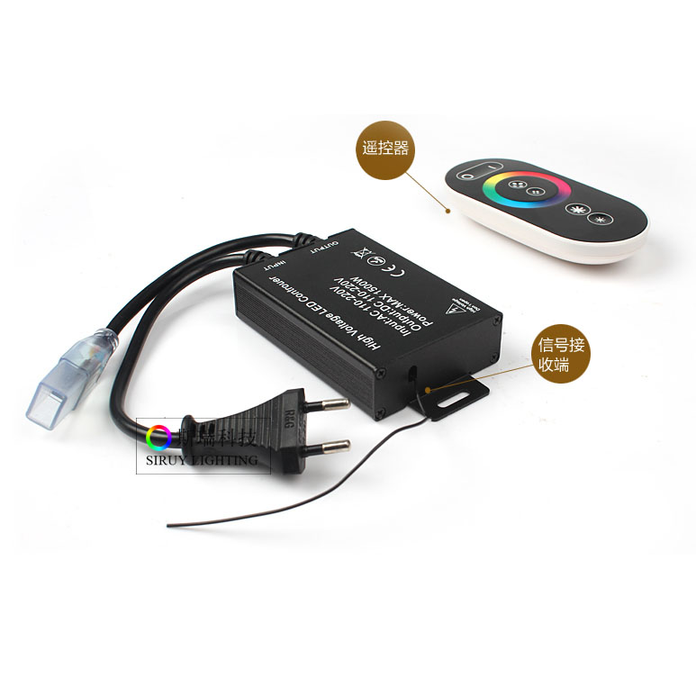 AC110-220V Max 1500W, PWM LED RGB Wireless RF 24 keys Infrared Remote Controller, For 164 or 328Ft RGB 5050 High Voltage led strip lights AC110-220V Max 1500W, PWM LED RGB Wireless RF 24 keys Infrared Remote Controller, For 164 or 328Ft RGB 5050 High Voltage led strip lights